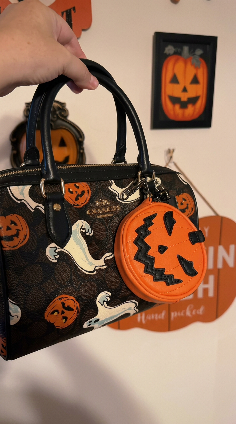 Jack o lantern coin purse