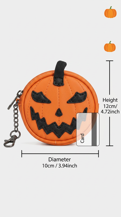 Jack o lantern coin purse